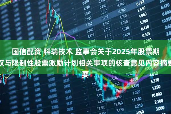 国信配资 科瑞技术 监事会关于2025年股票期权与限制性股票激励计划相关事项的核查意见内容摘要